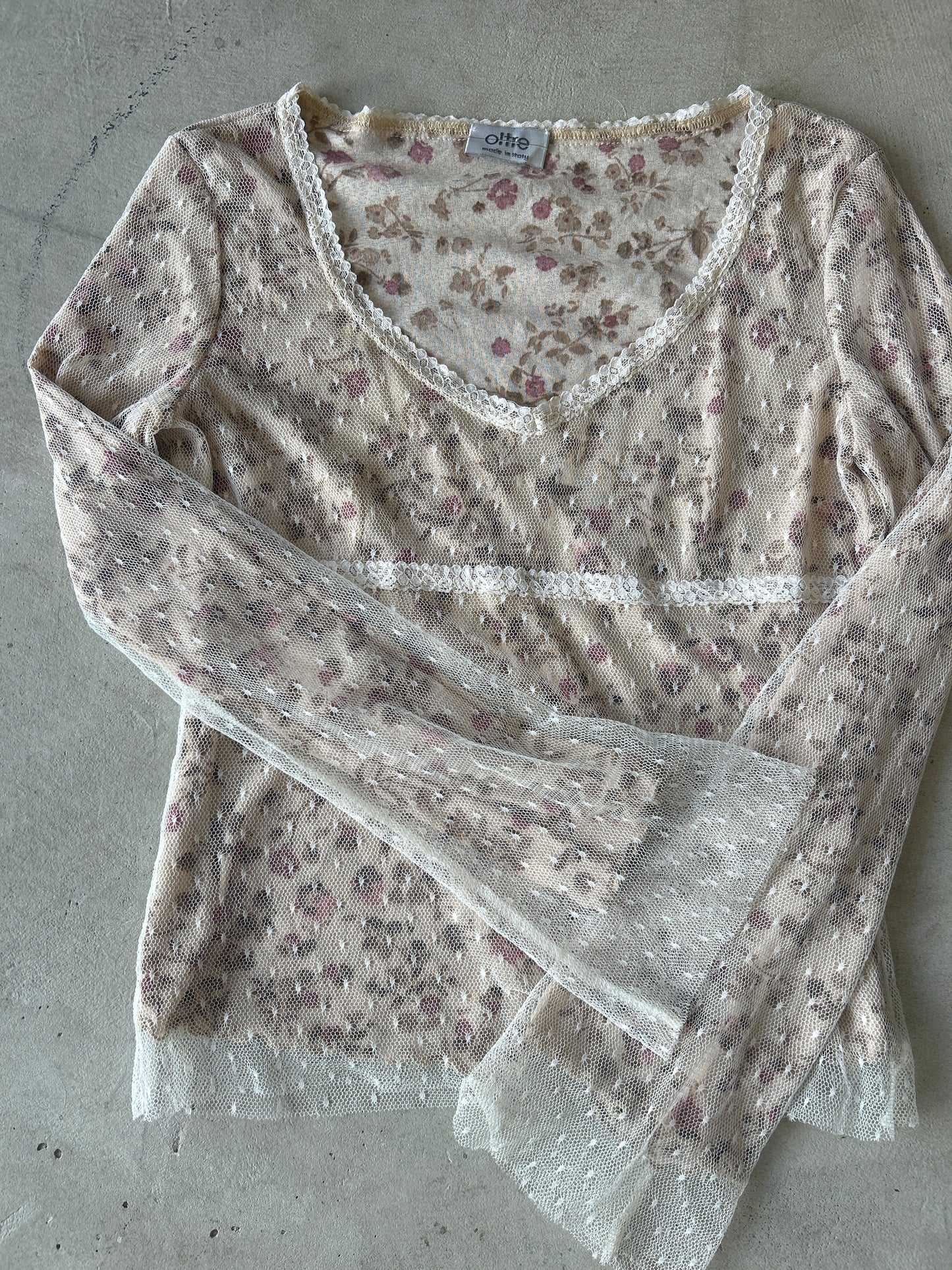Oltre Floral Lace Longsleeve