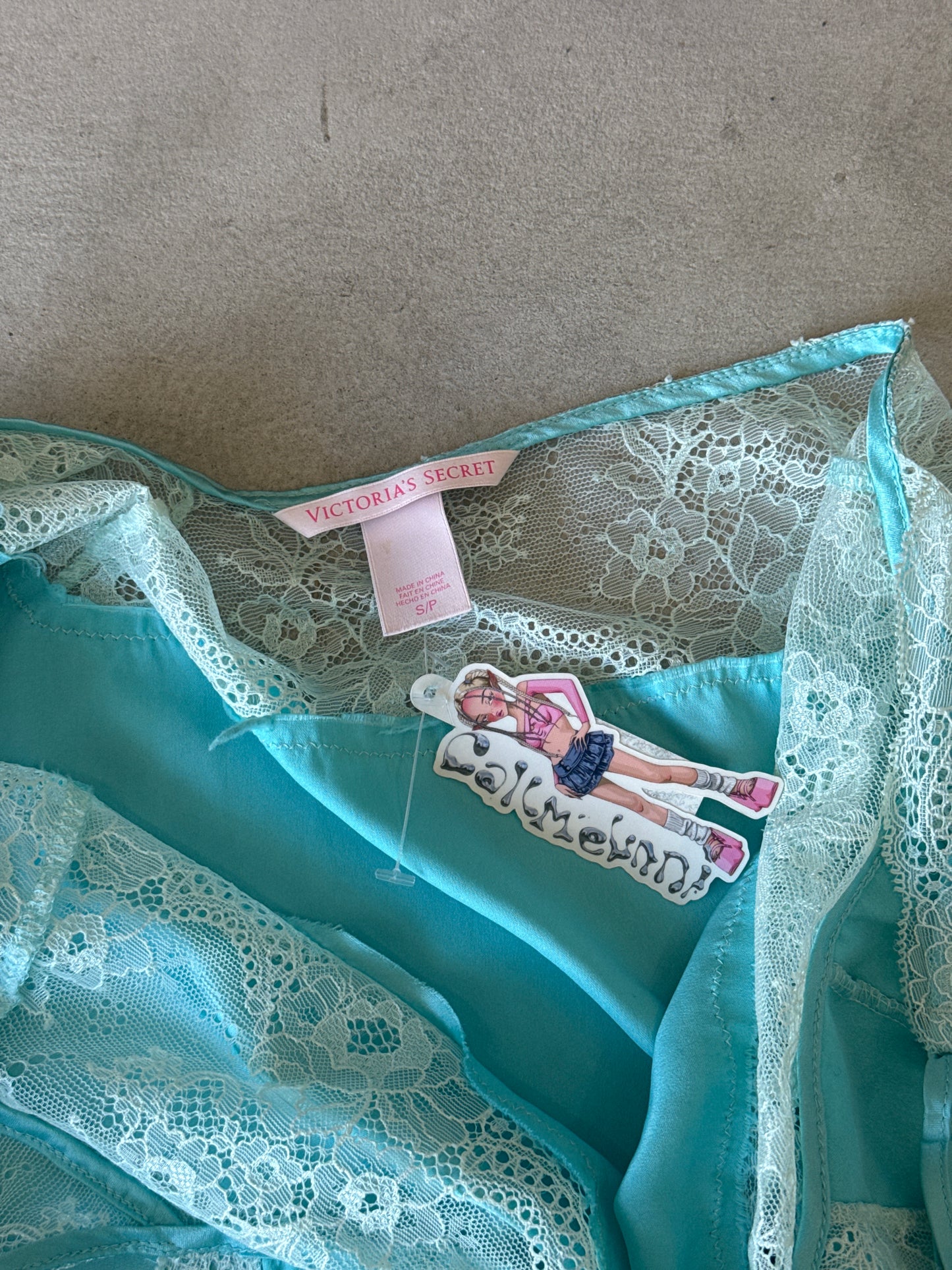 aquamarine victoria secret slip
