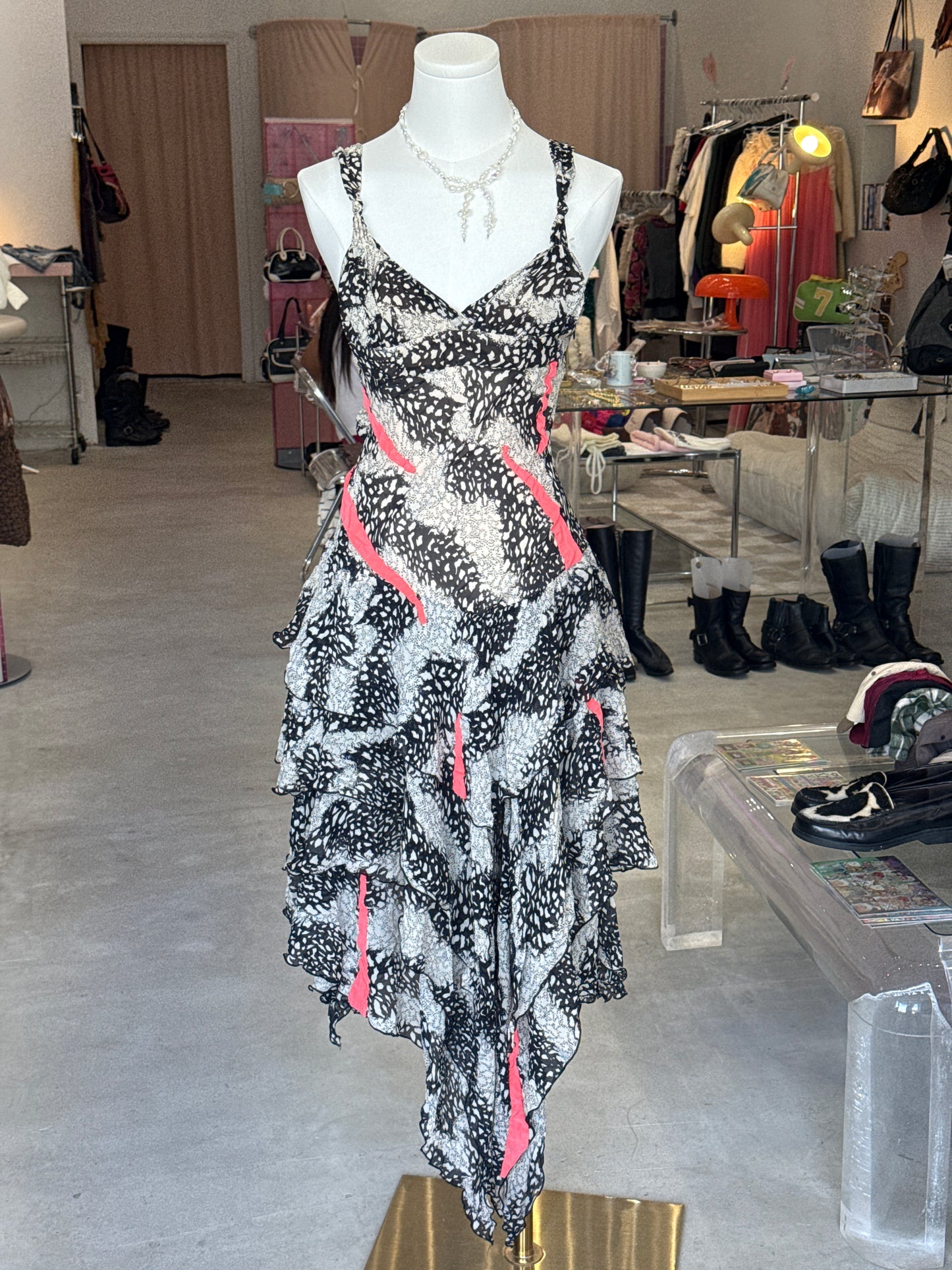 Sass&bide brown asymmetrical dress