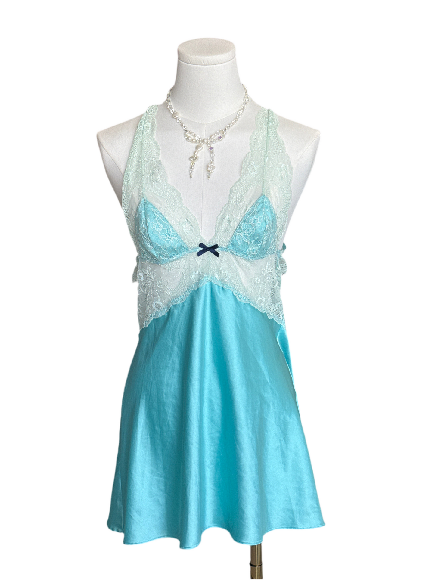 aquamarine victoria secret slip