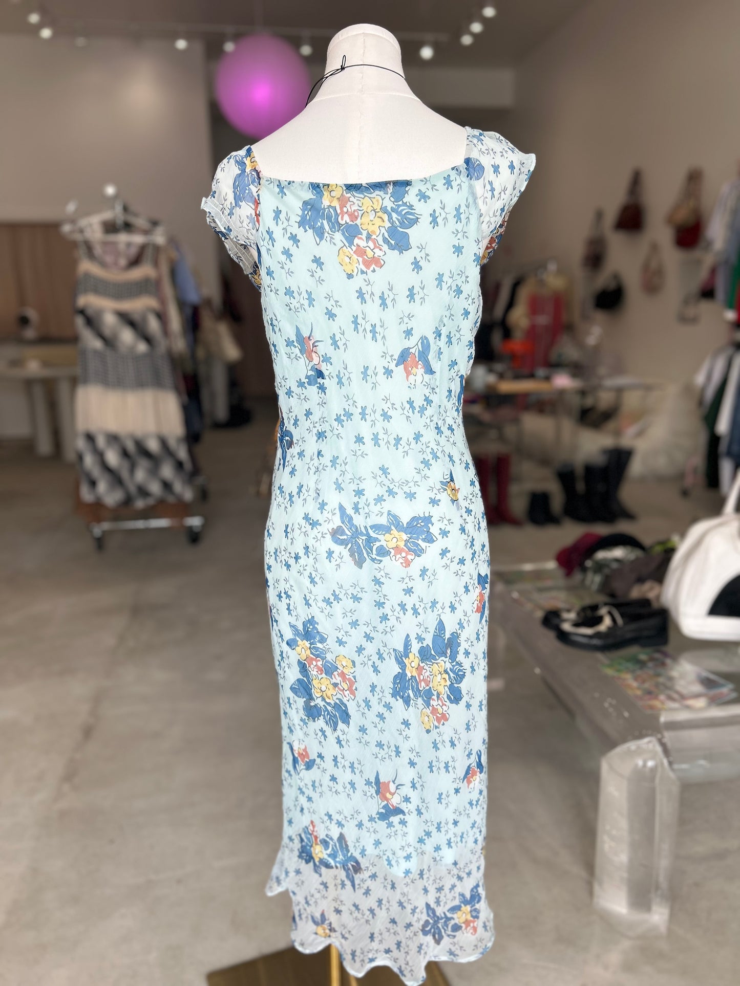 Kuda Blue Floral Print Dress