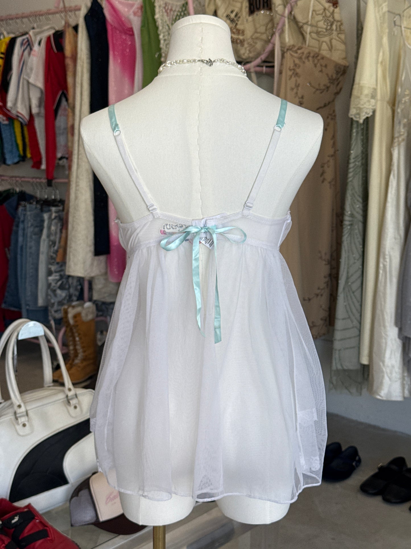 white babydoll slip
