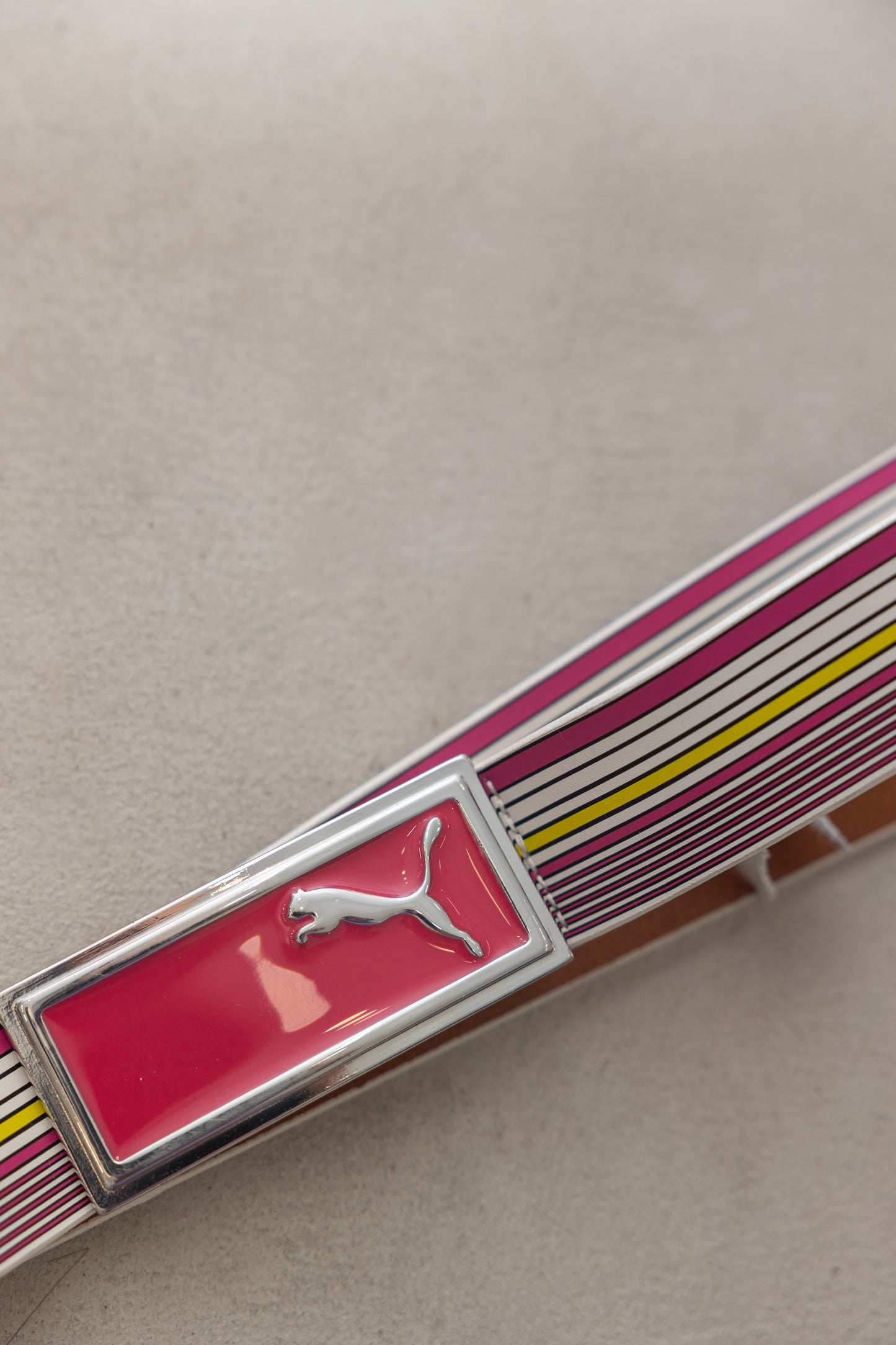 puma pink stripe belt