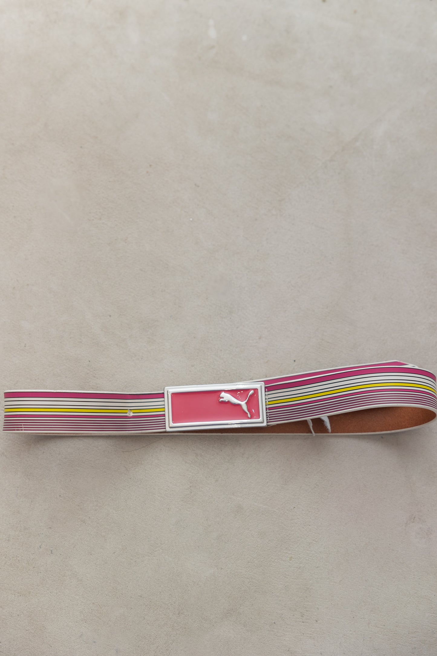 puma pink stripe belt