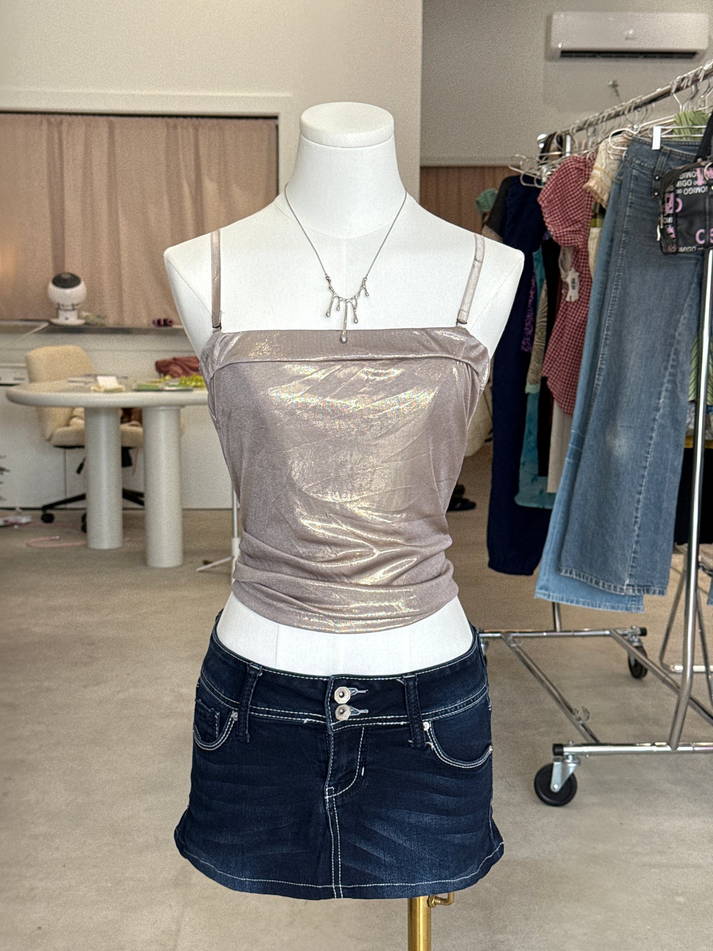 Rocker gf shimmer tube top