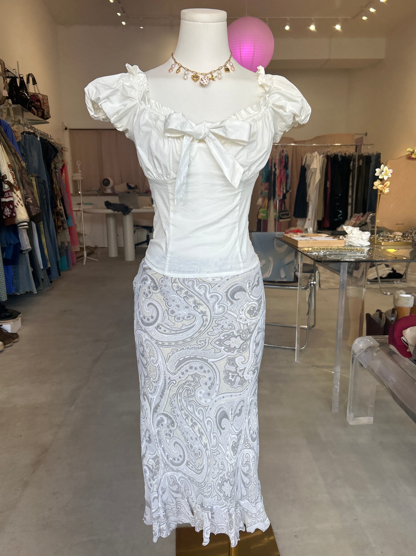 NLY Trend White Cap Sleeve Ruffle Crop Top