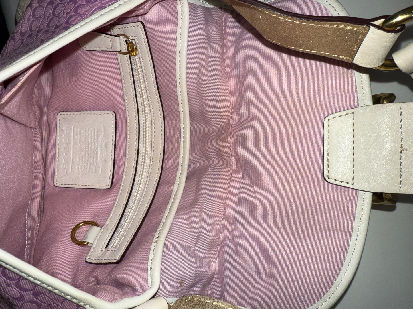 Baby pink Coach soho bag gold hardware