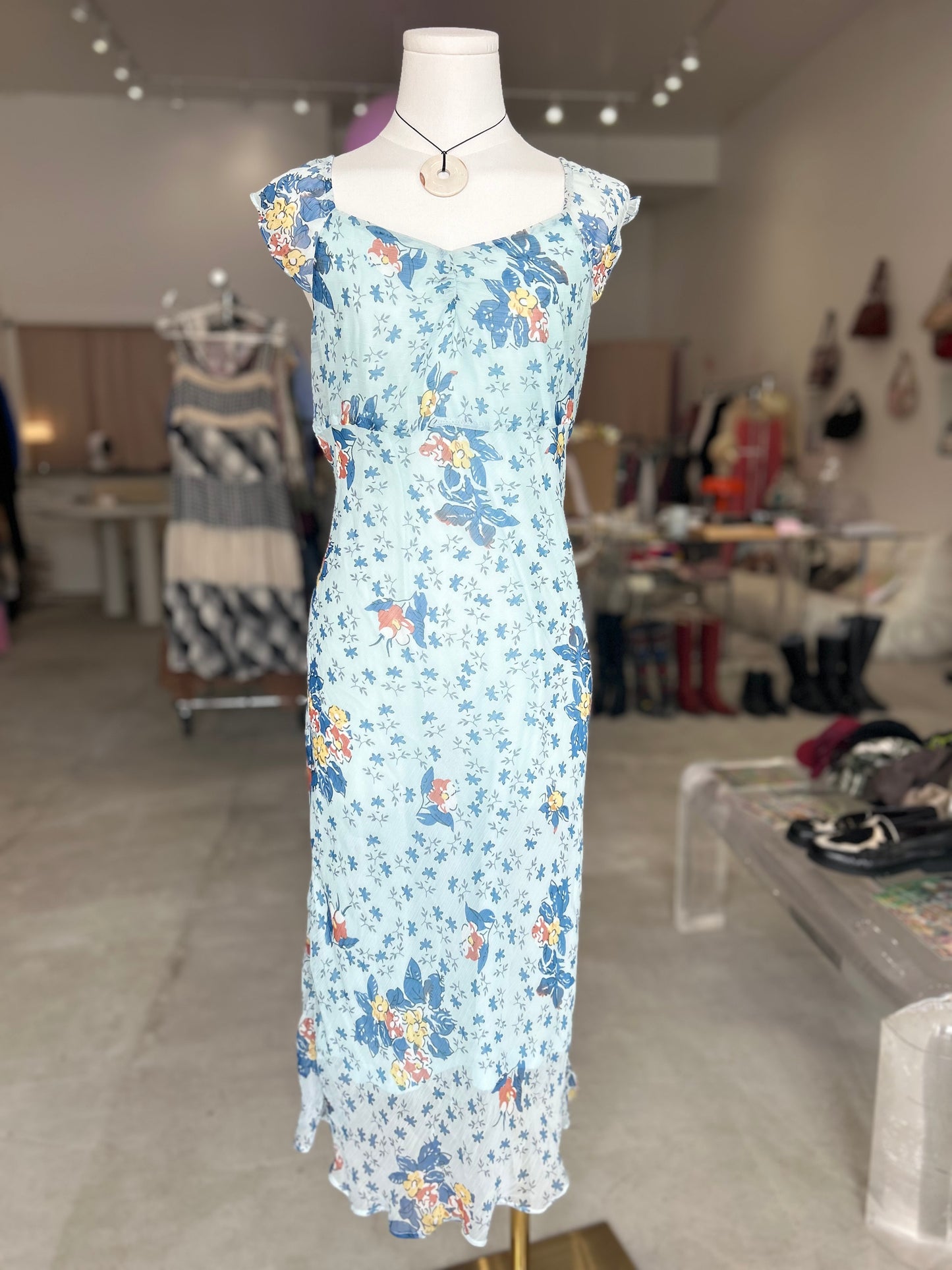 Kuda Blue Floral Print Dress