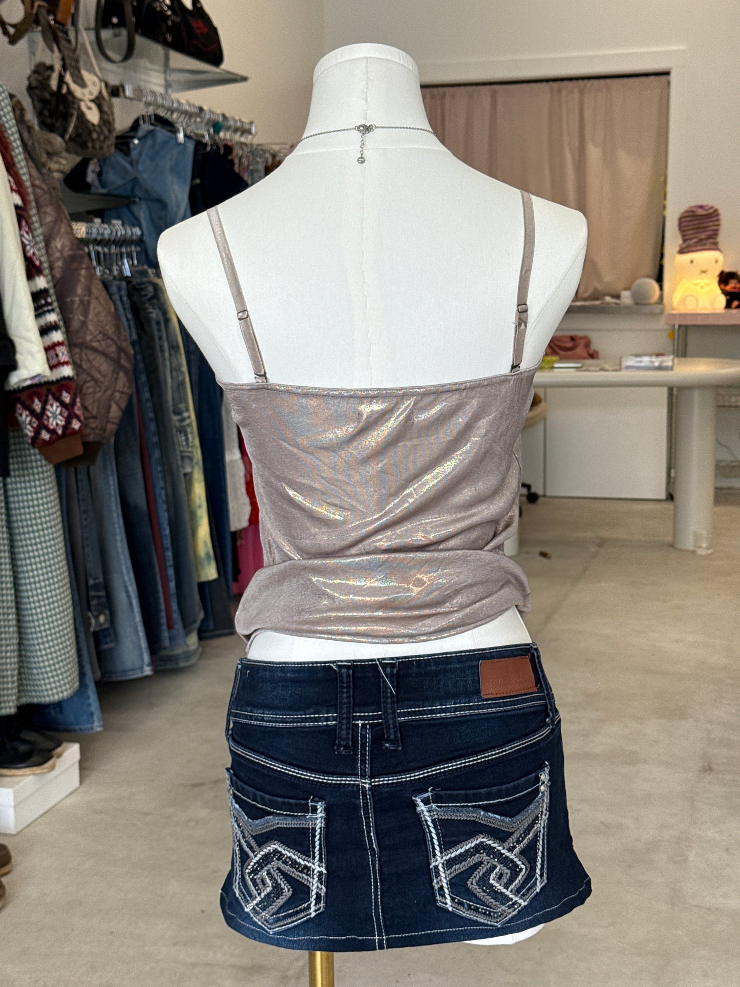 Rocker gf shimmer tube top