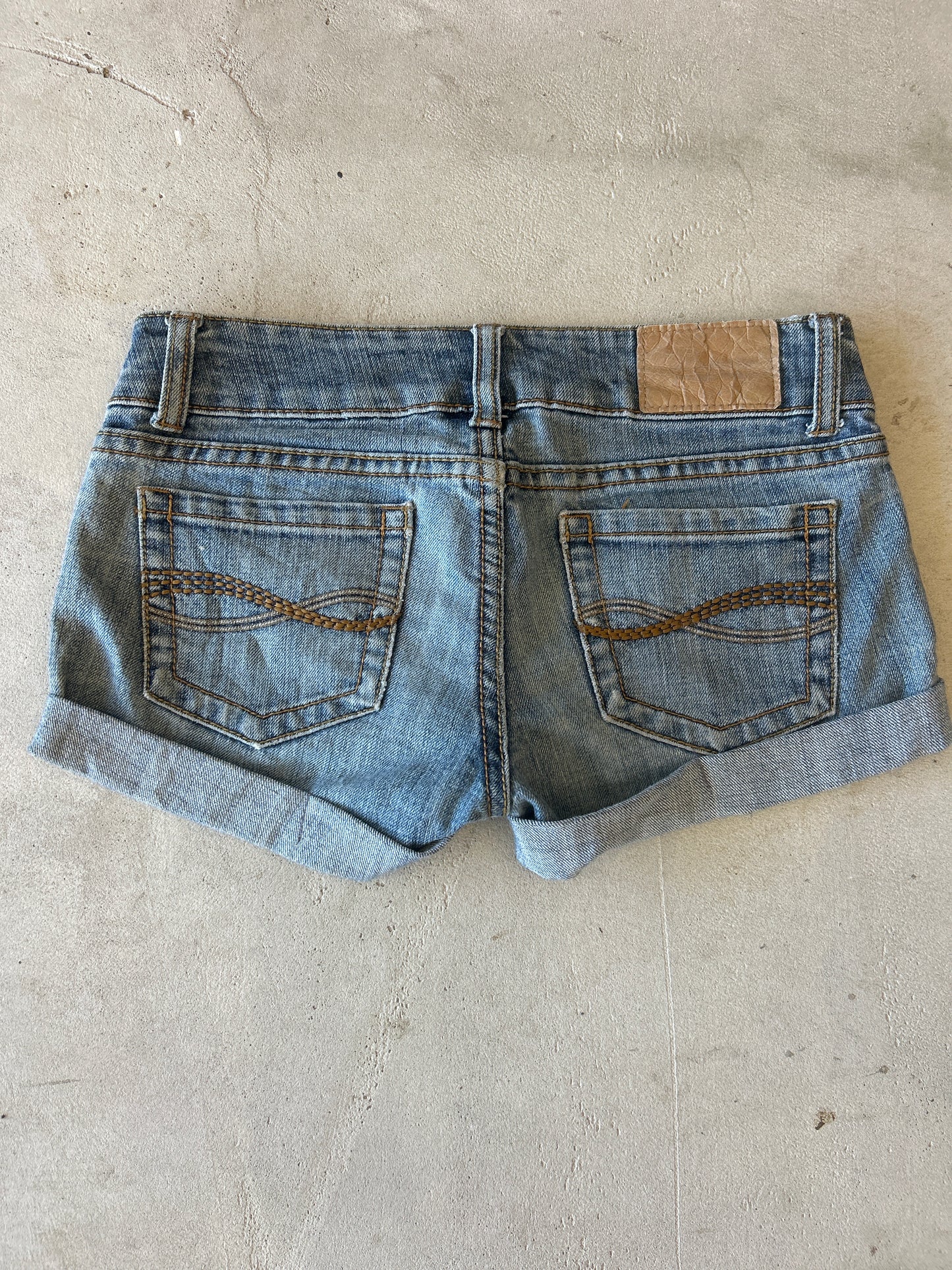 Blue Notes Extreme Low Rise Denim Shorts