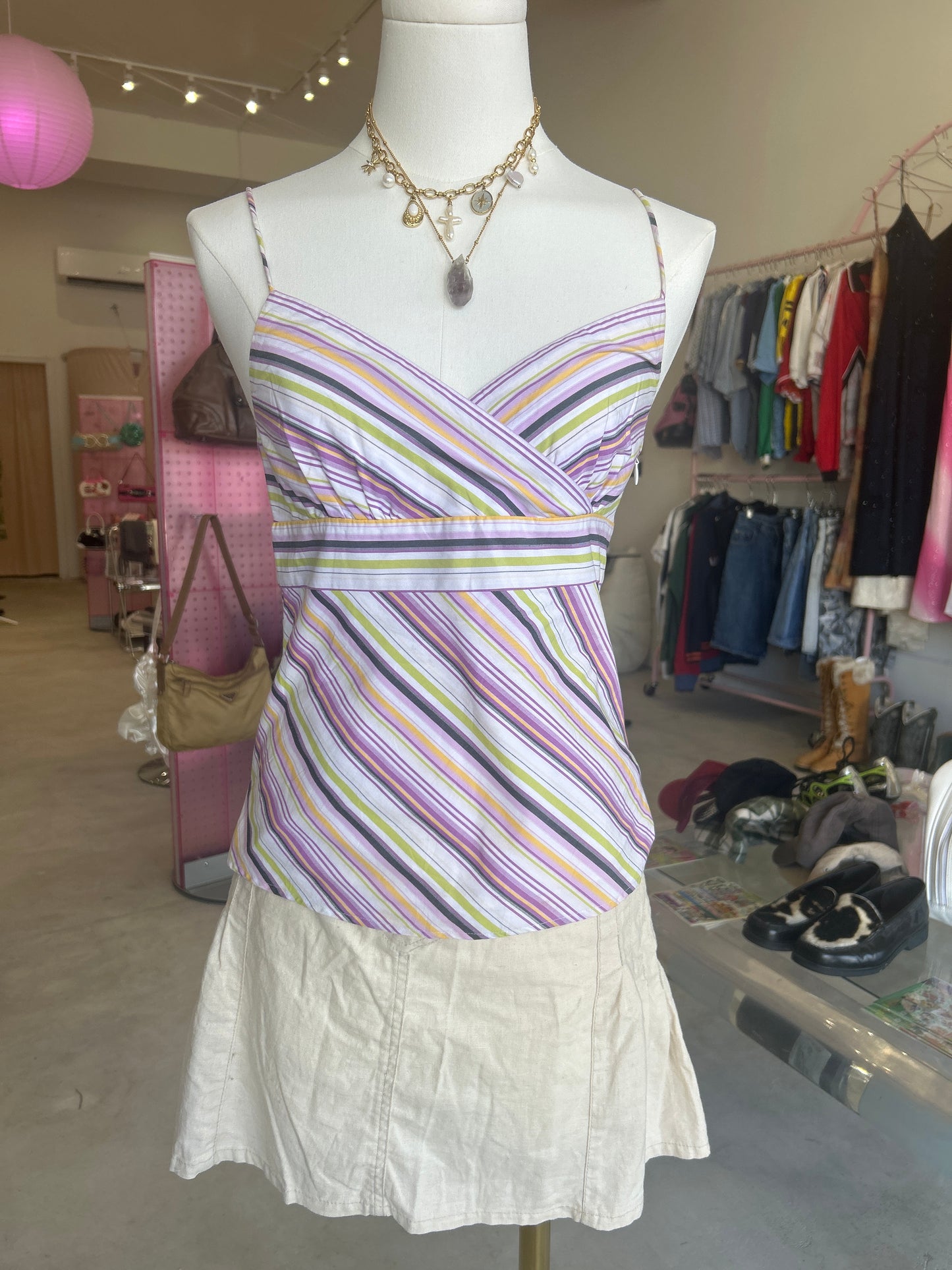 J. Crew Striped Cami Top