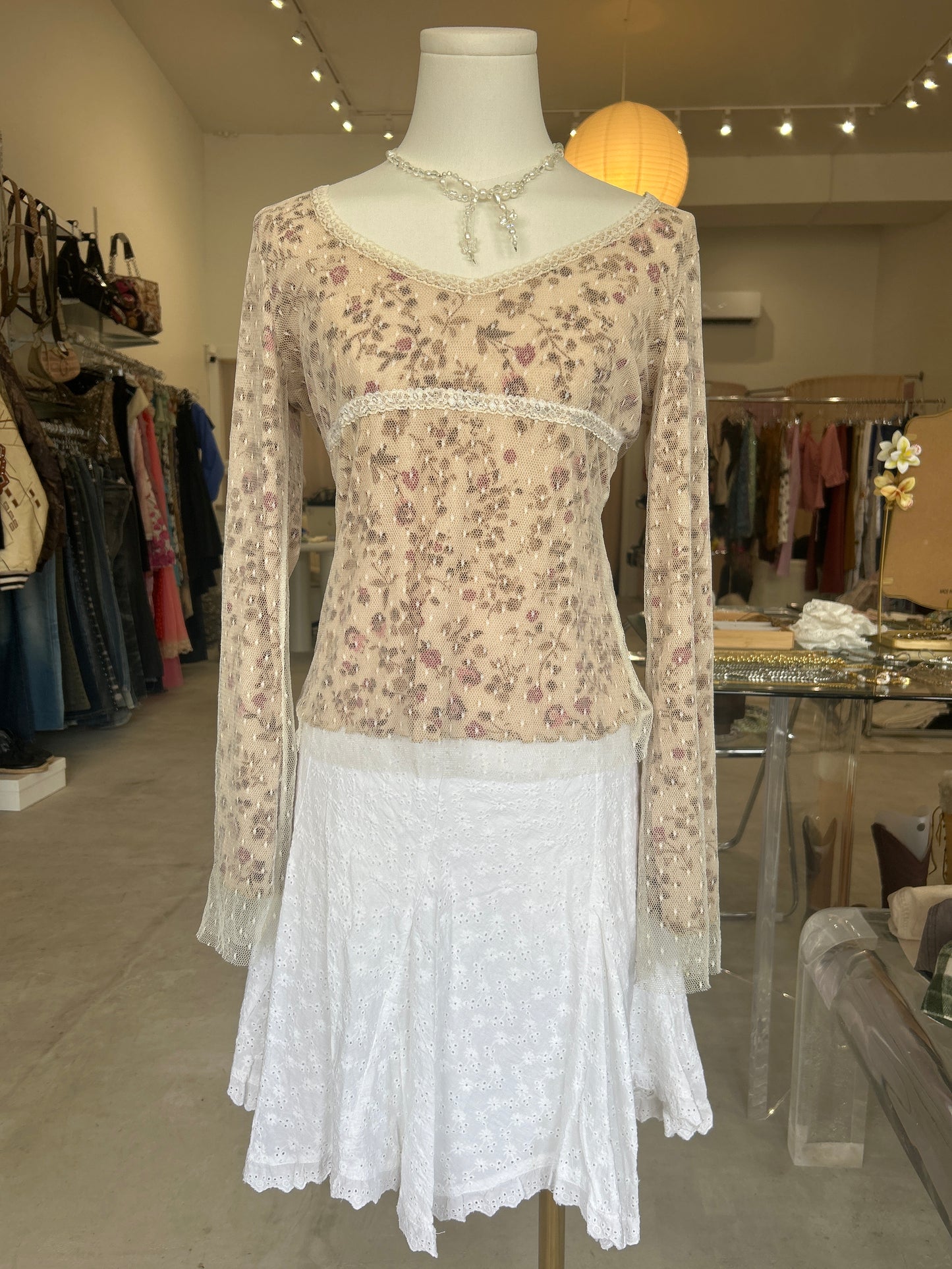 Oltre Floral Lace Longsleeve