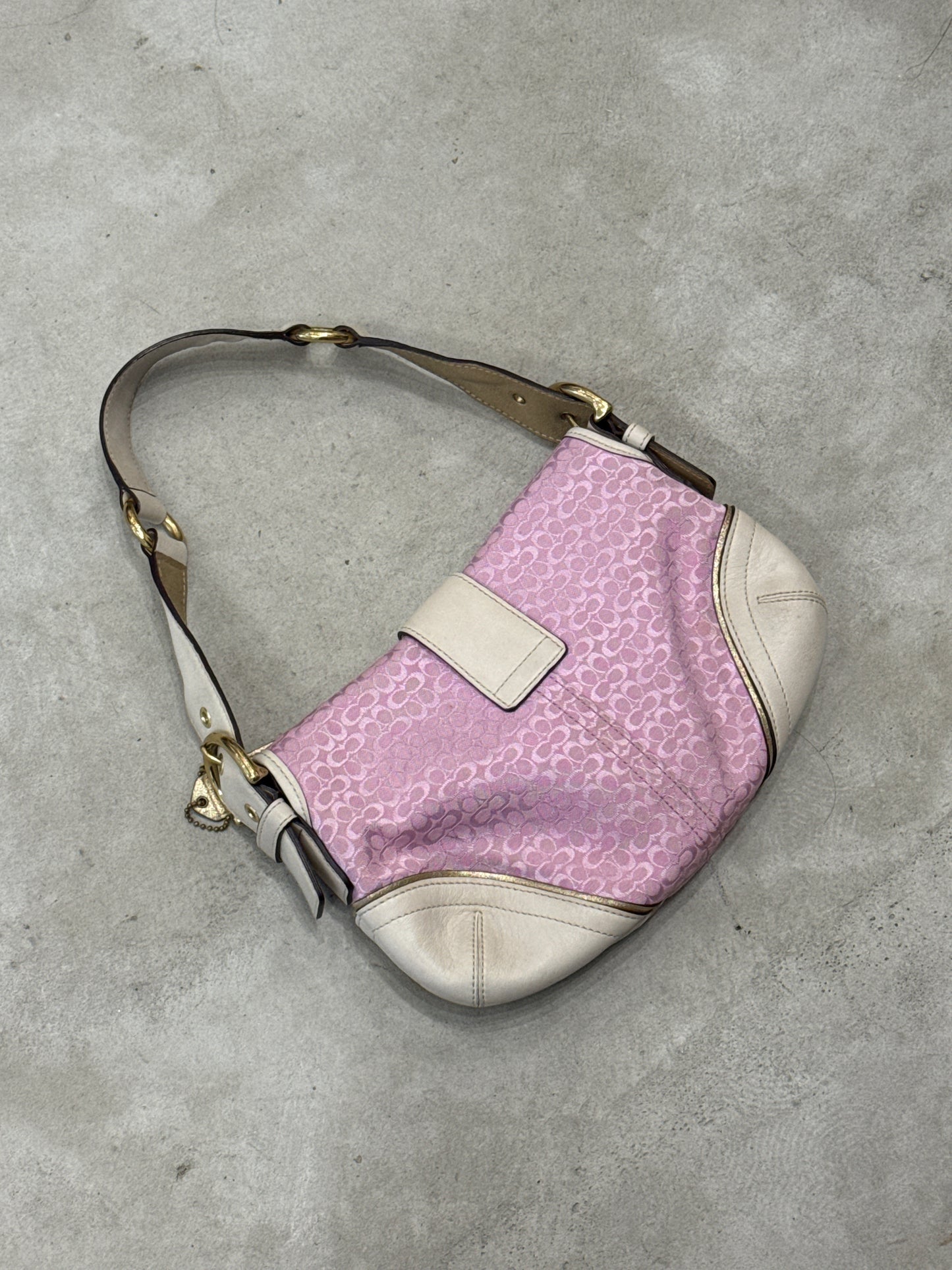 Baby pink Coach soho bag gold hardware