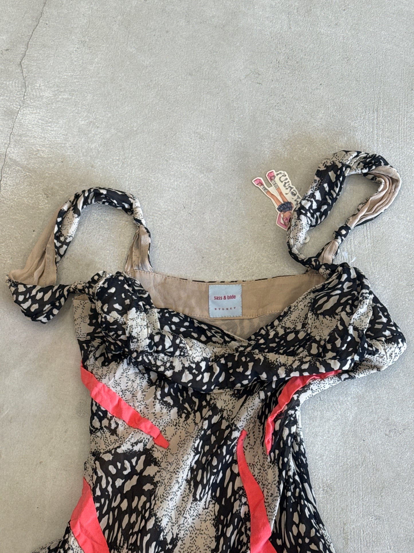 Sass&bide brown asymmetrical dress