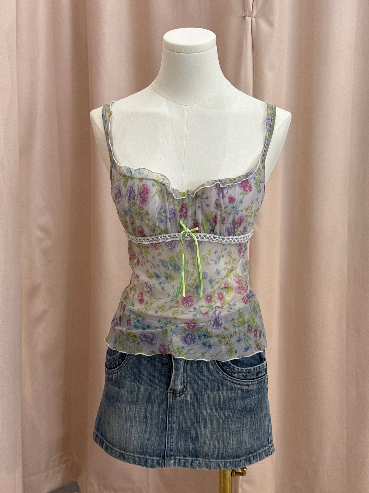 Intimissimi Floral Mesh Cami