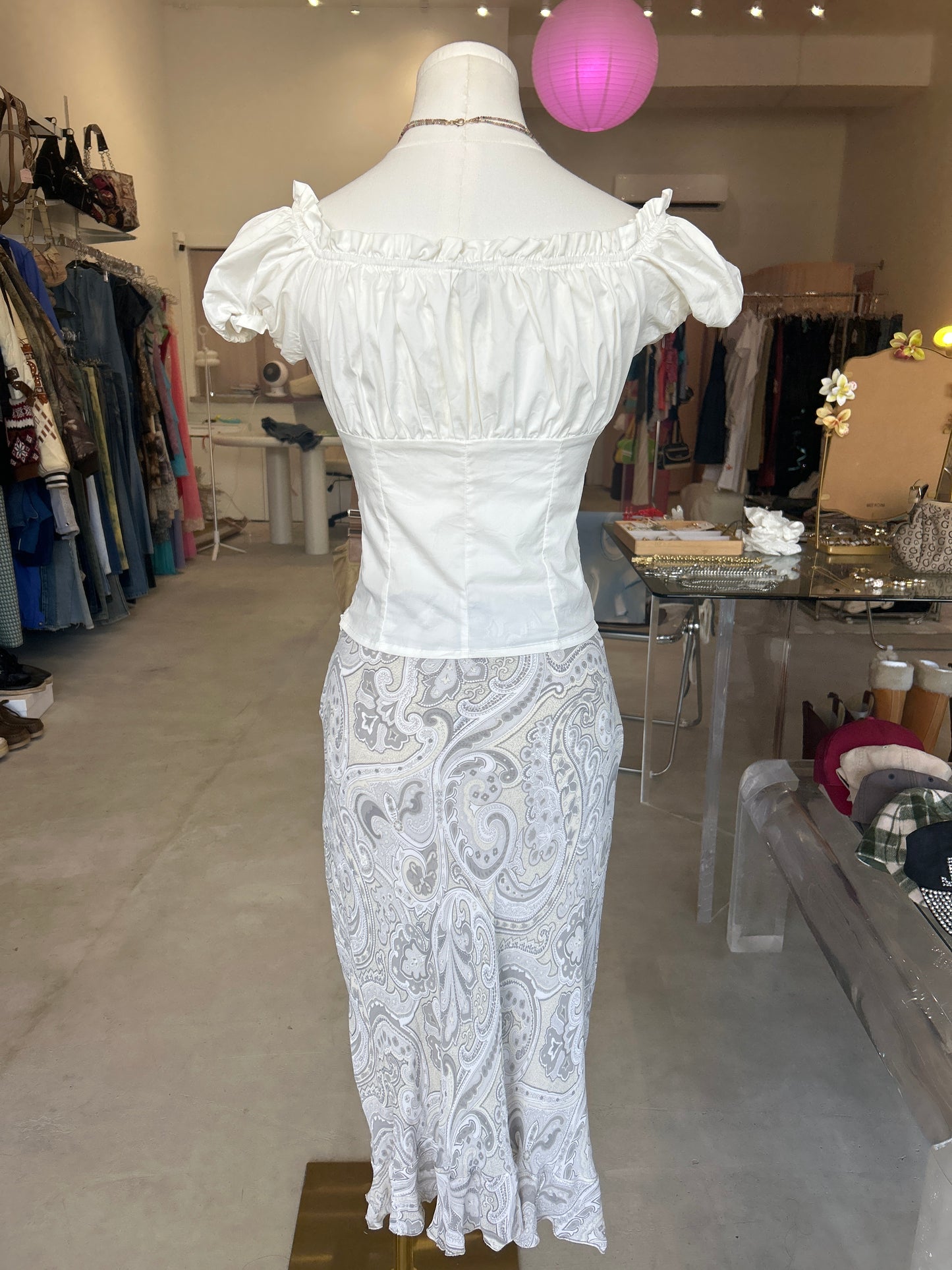 NLY Trend White Cap Sleeve Ruffle Crop Top