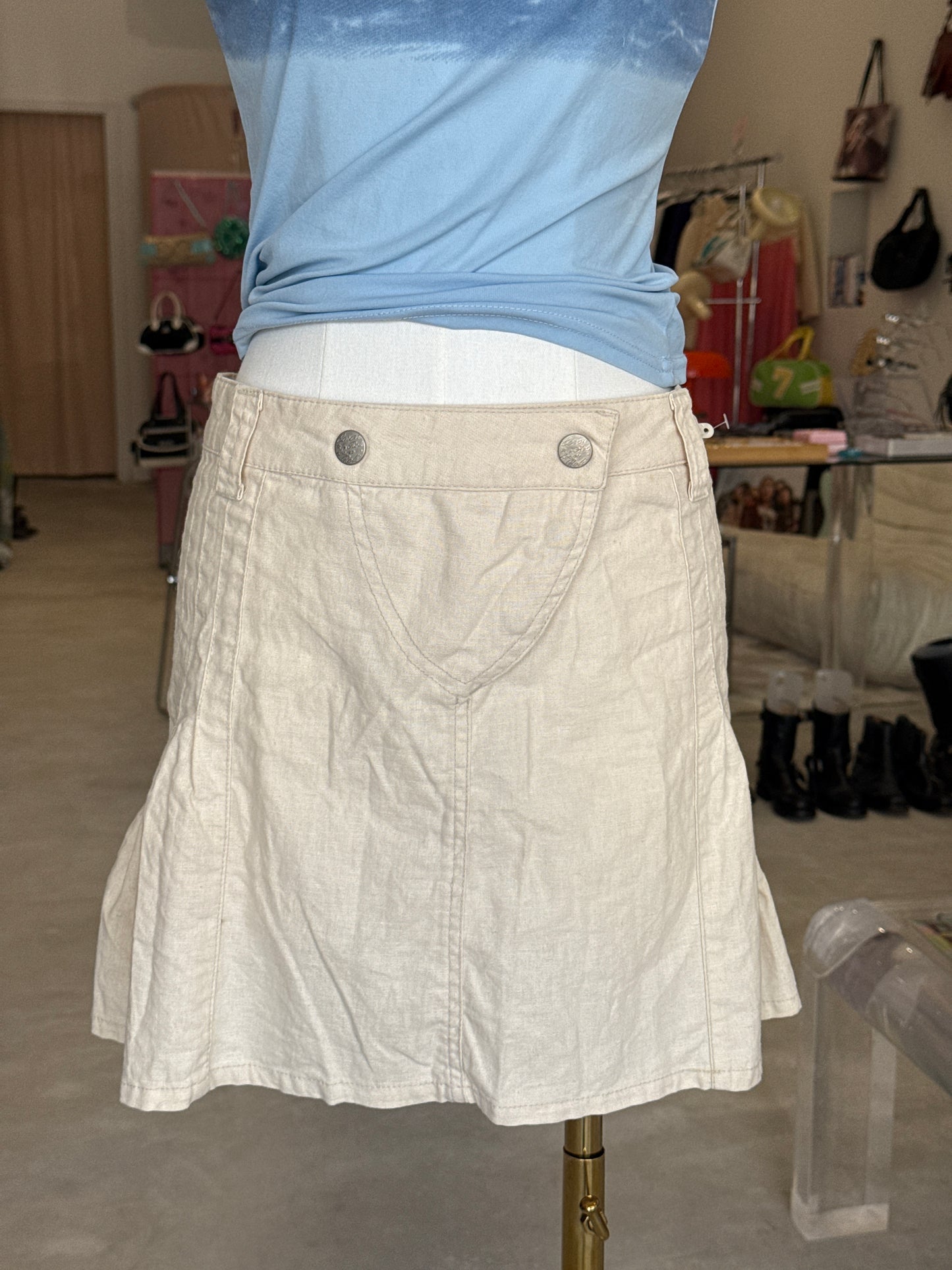 CorCaRoli cream skirt