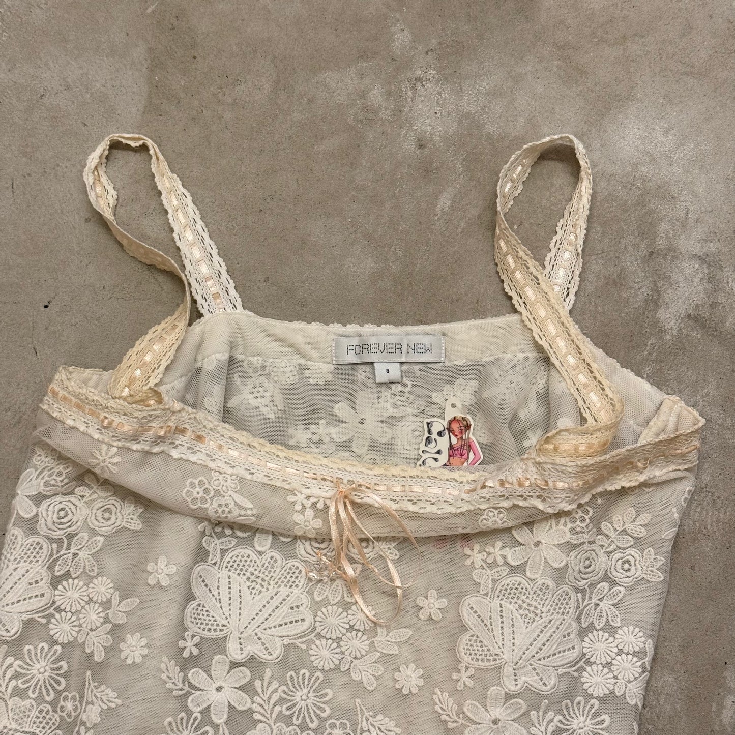 Forever New white lace top