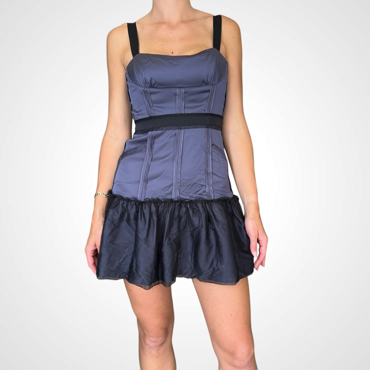 bcbg maxazria corset tulle dress