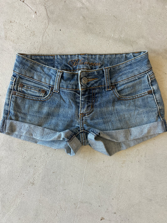 Blue Notes Extreme Low Rise Denim Shorts