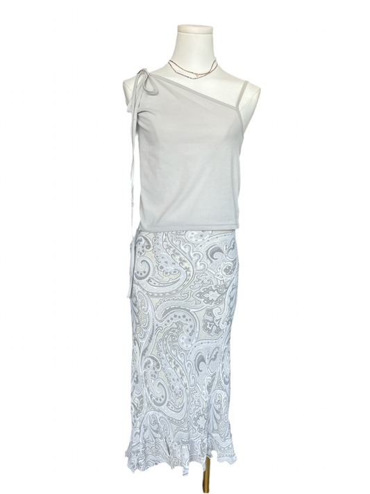 Light Grey Tie Cami Top