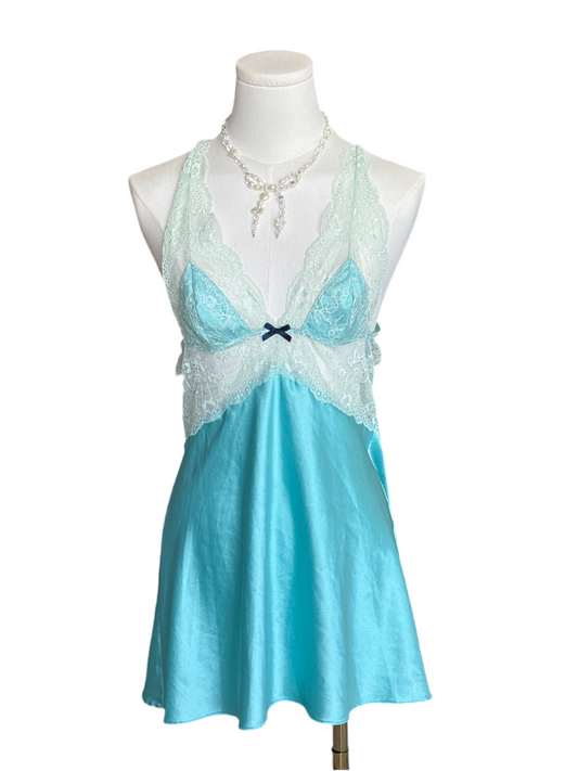 aquamarine victoria secret slip