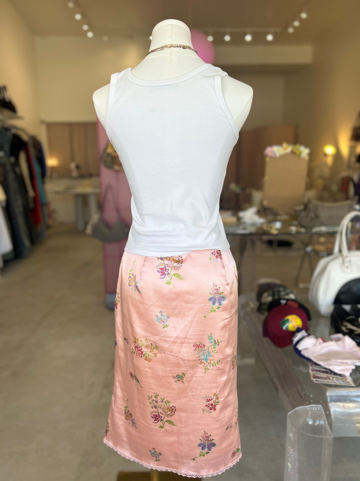 Garlici Straw Berry Life white tank top