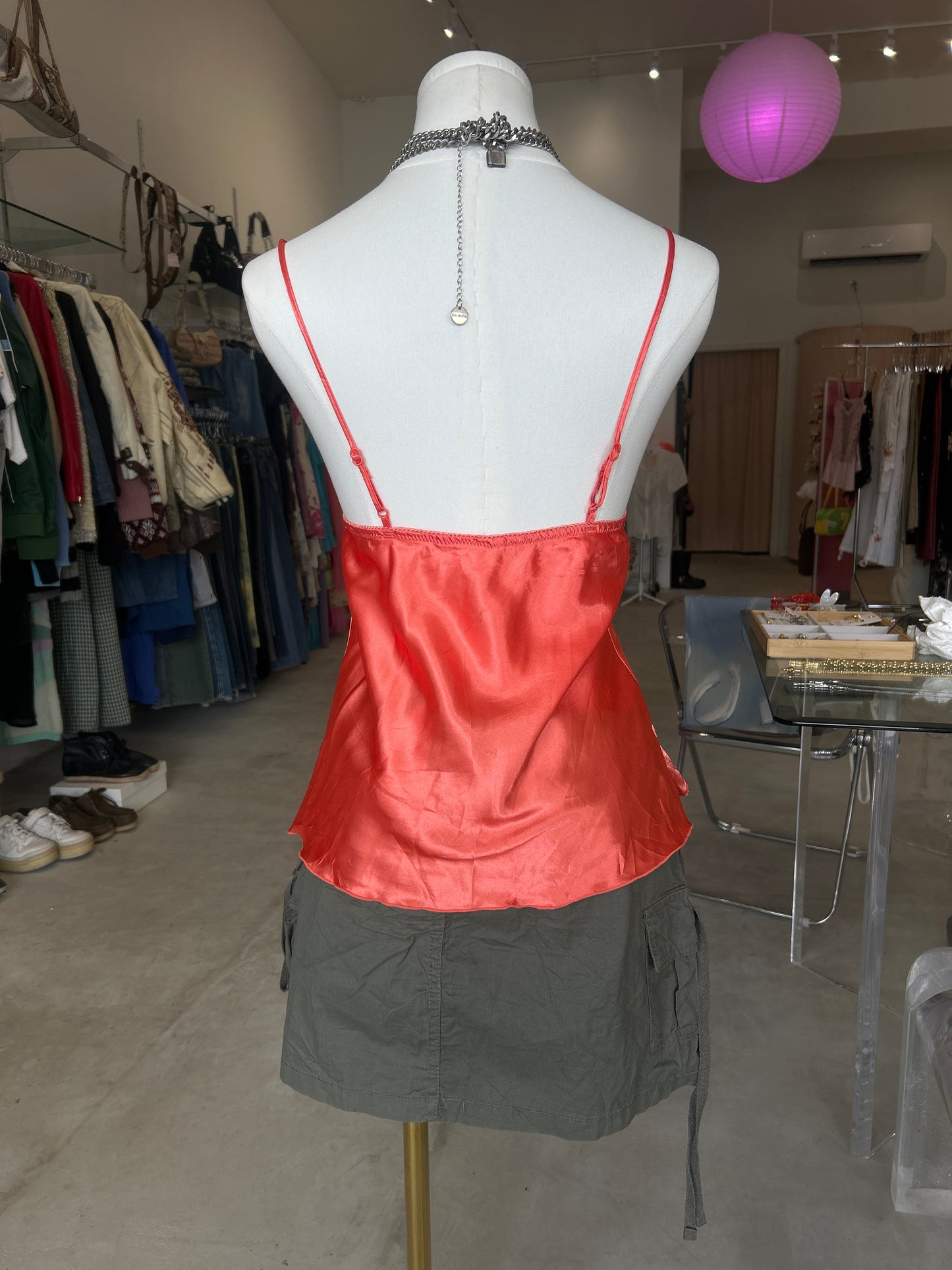 George Orange Lace Cami