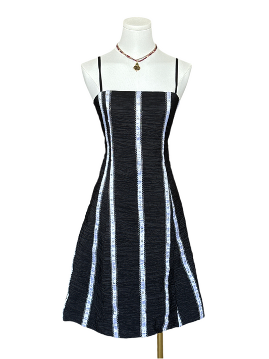GKG white stripe black dress