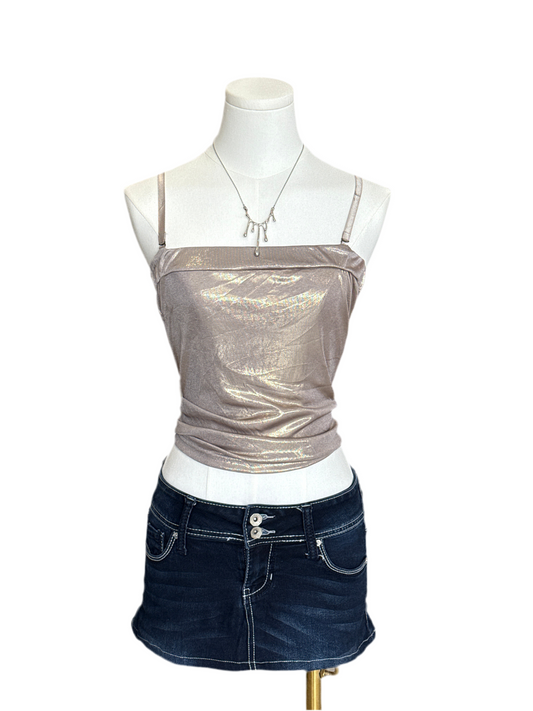 Rocker gf shimmer tube top