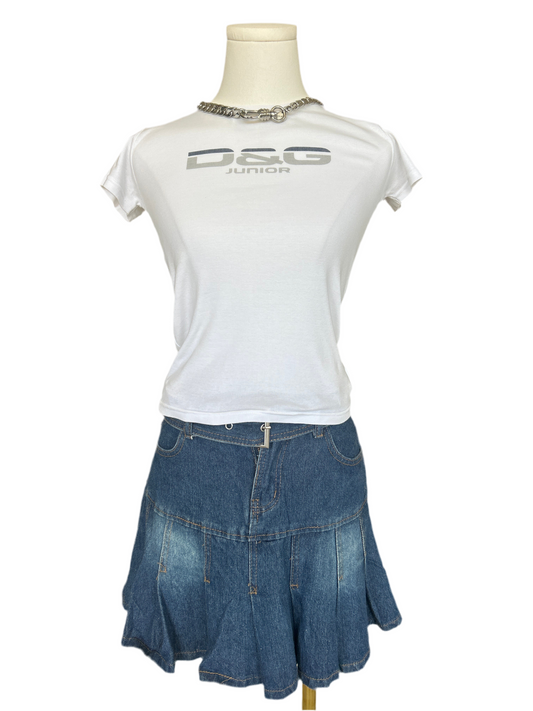 D&G junior white cotton tee