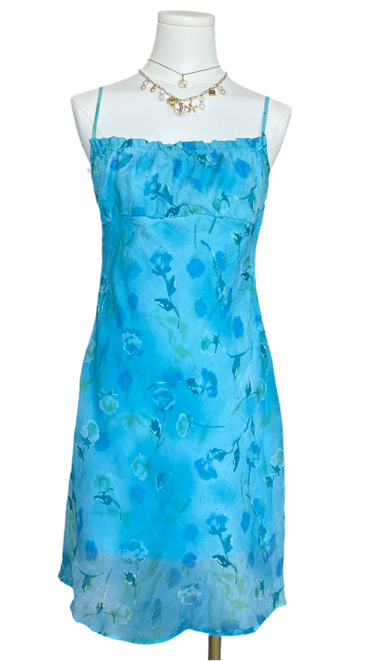 Steppin’ Out Turquoise Floral Cami Dress