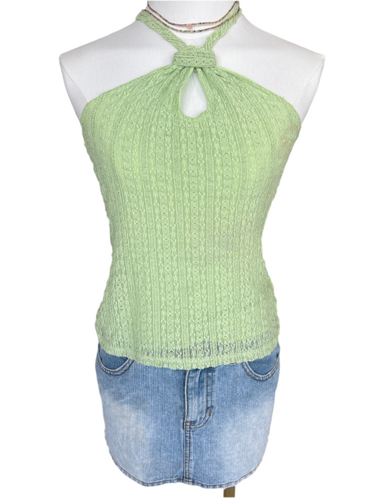 Star City Lime Green Halter Top