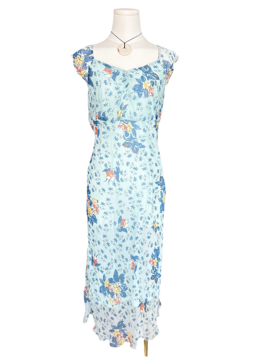 Kuda Blue Floral Print Dress