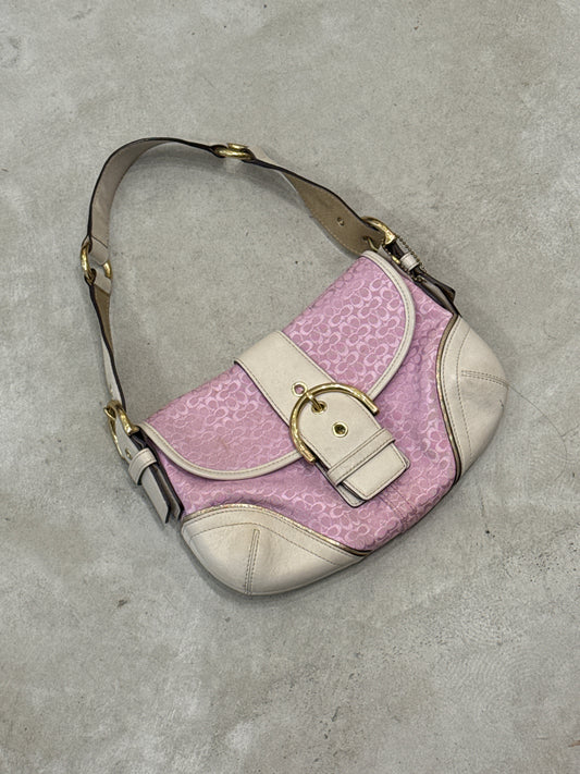 Baby pink Coach soho bag gold hardware
