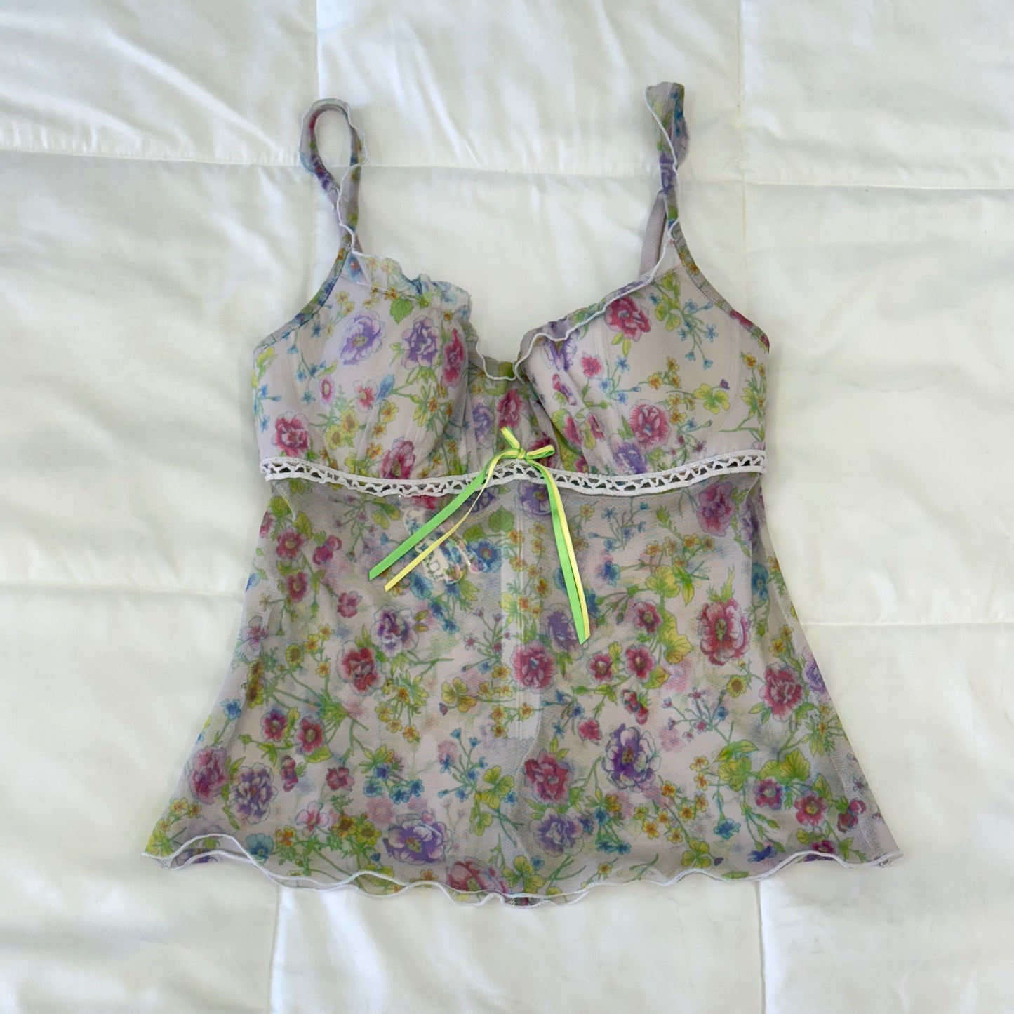 Intimissimi Floral Mesh Cami