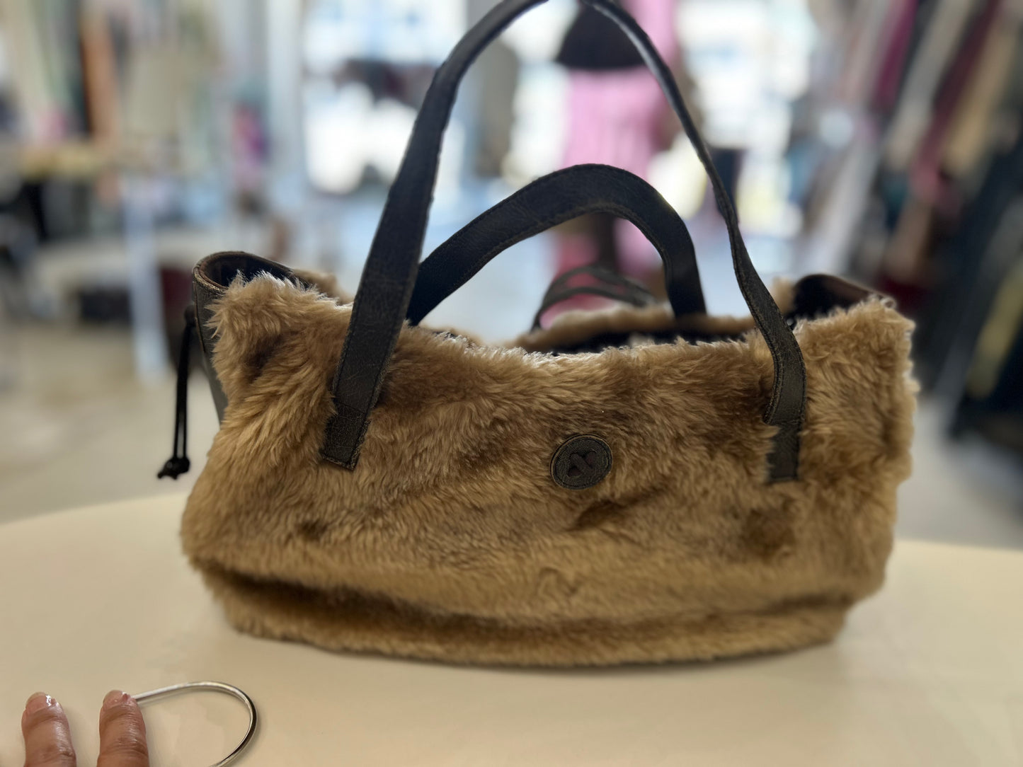 Brown Fur Purse